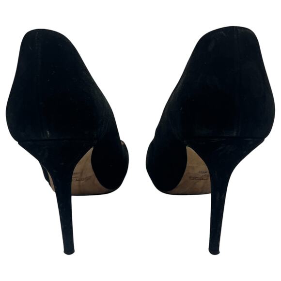 Jimmy Choo Aimee Suede Platform Pumps Heels Black Sz 11 - Picture 3 of 10